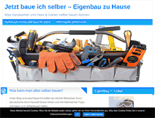 Tablet Screenshot of jetzt-baue-ich-selber.de